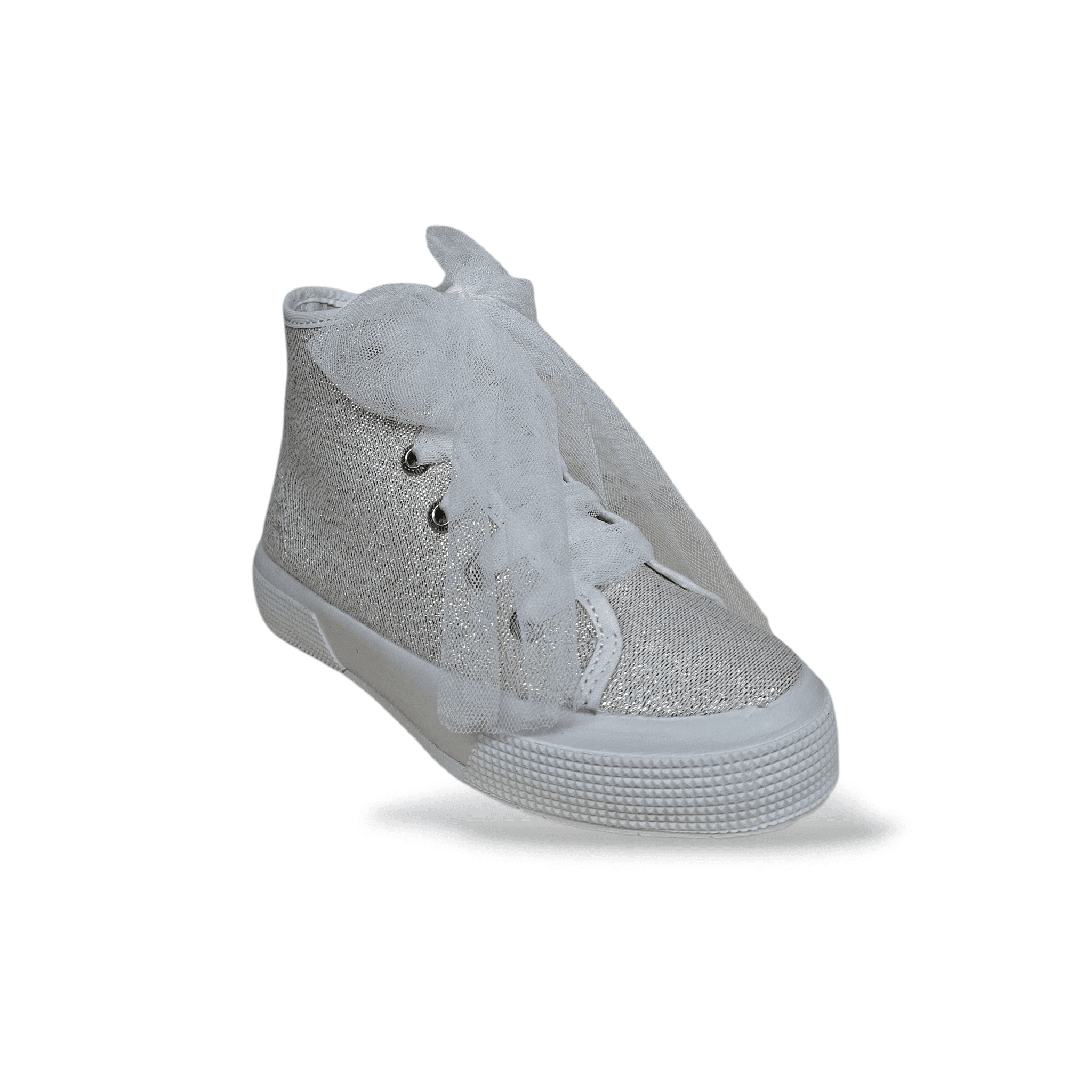 Sneakers bambina VUL-LADI bianco glitter laccio cerimonia eleganti in Mary Jane basse Scarpetteria Gica - Trani, commercioVirtuoso.it
