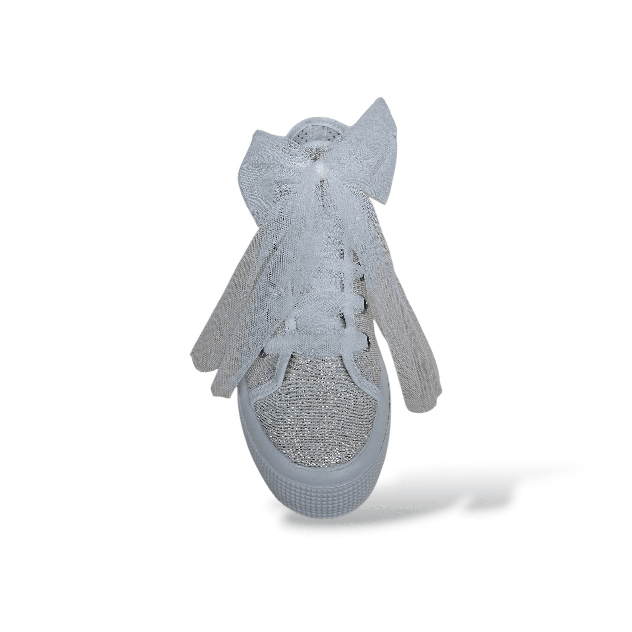 Sneakers bambina VUL-LADI bianco glitter laccio cerimonia eleganti in Mary Jane basse Scarpetteria Gica - Trani, commercioVirtuoso.it