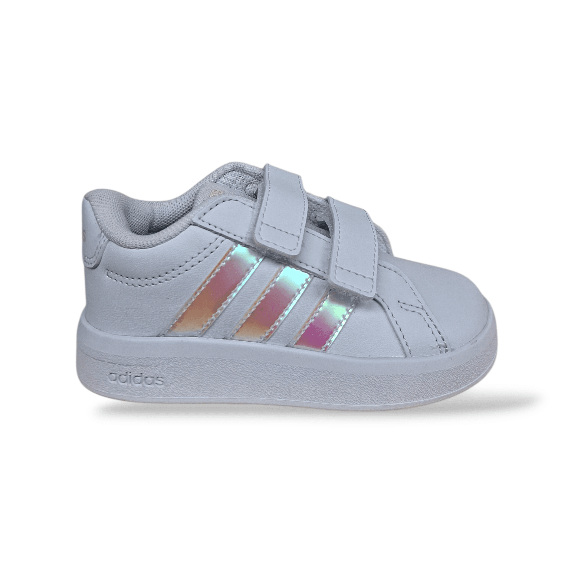 Sneakers bambina Adidas Grand Court 3.0 bianco cangiante pelle - 10