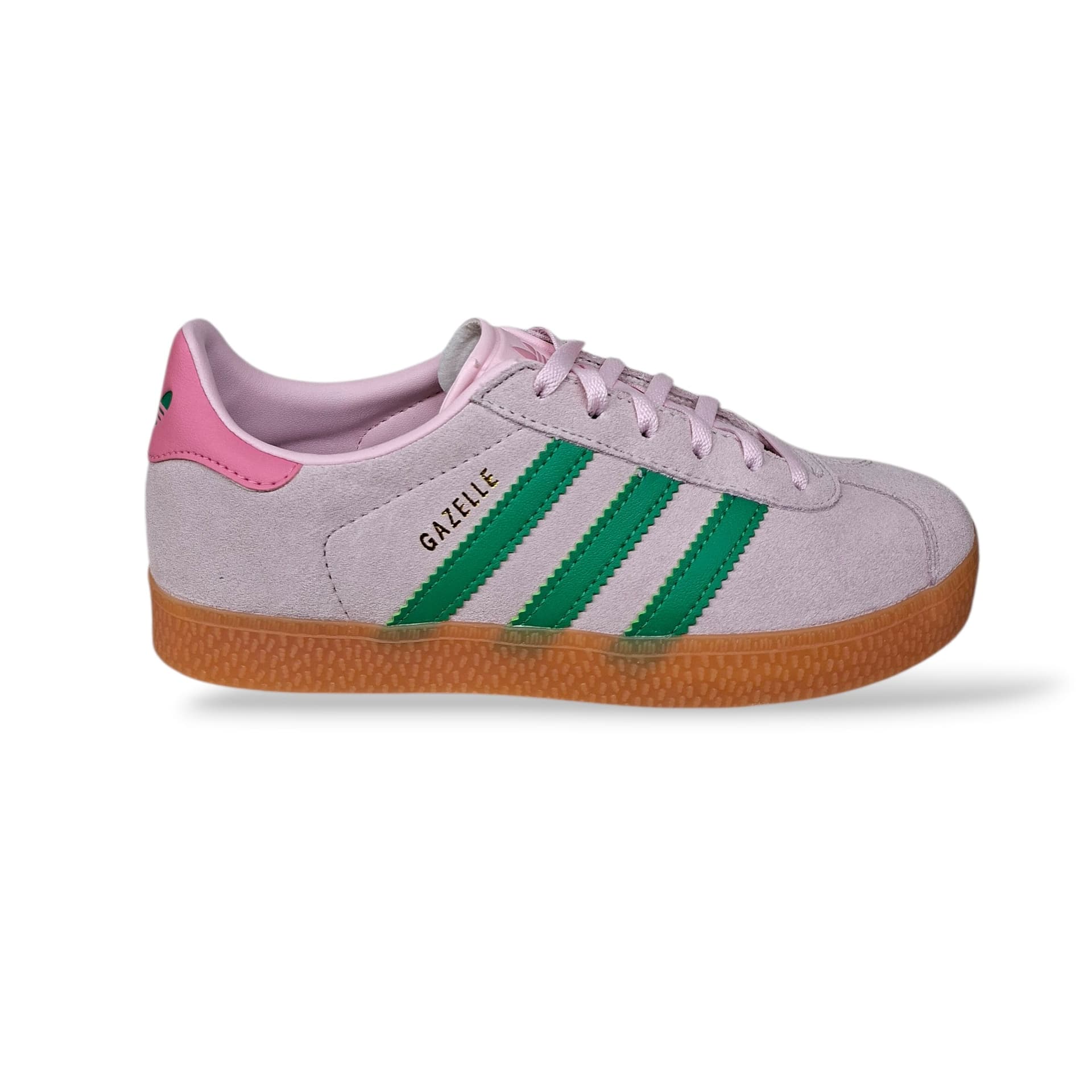 Sneakers bambina Adidas Gazelle C JP7133 - JP7128 rosa verde beige - Icona intramontabile con stile autentico e laccio - 6