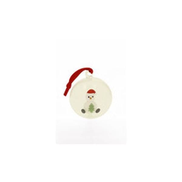 SFERA CHIRSTMAS PUPAZZO DI NEVE INTERNI VETRO BOROSILICATO
