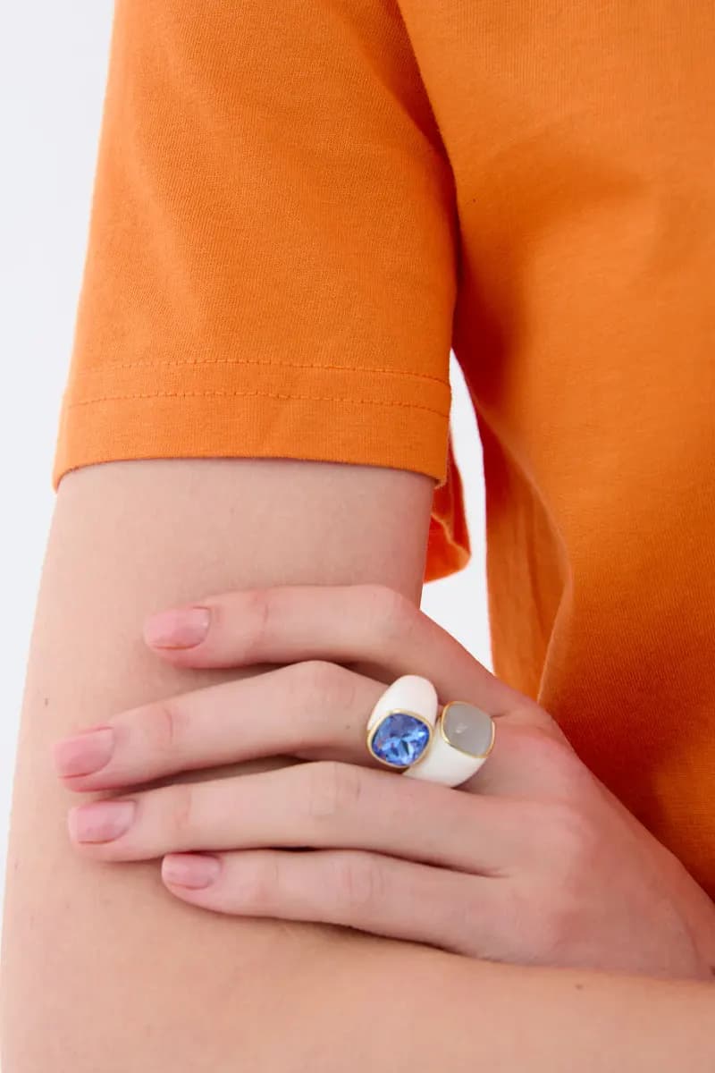 Anello con pietre | NALÌ - 5