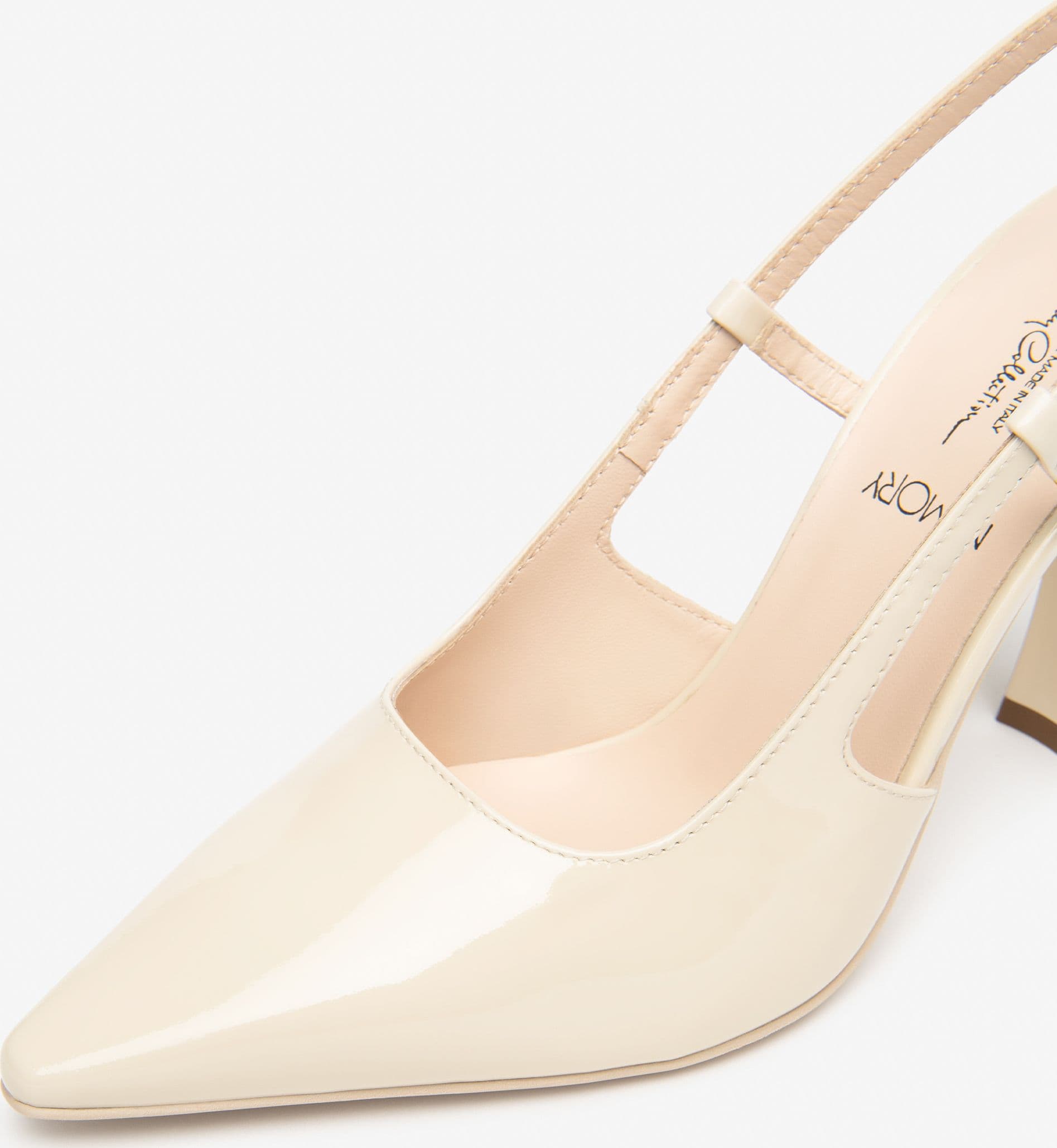 Nero Giardini slingback donna in vernice col. latte E612241DE711 - 3