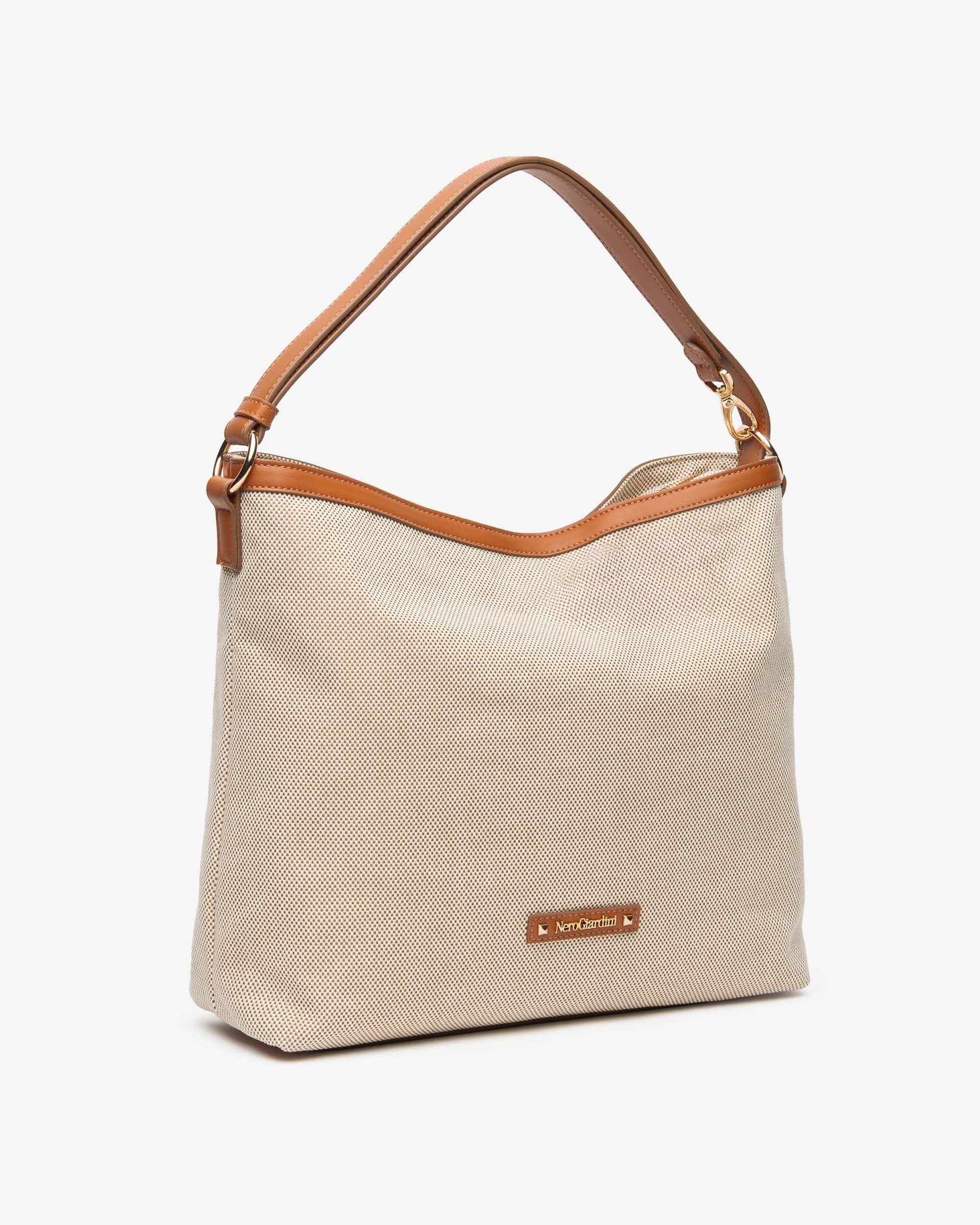 Nero Giardini borsa donna in canvas col. cuoio E644241D400 - 2