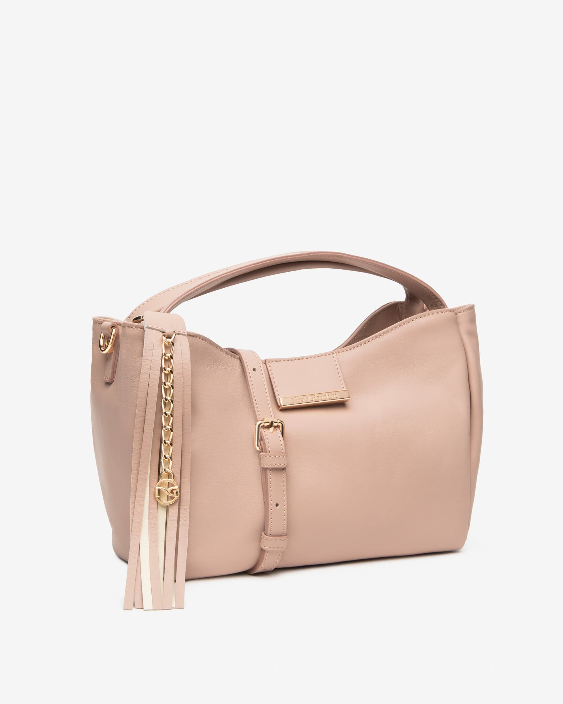 Nero Giardini borsa donna Hobo in pelle nudo E644152D626 - 2