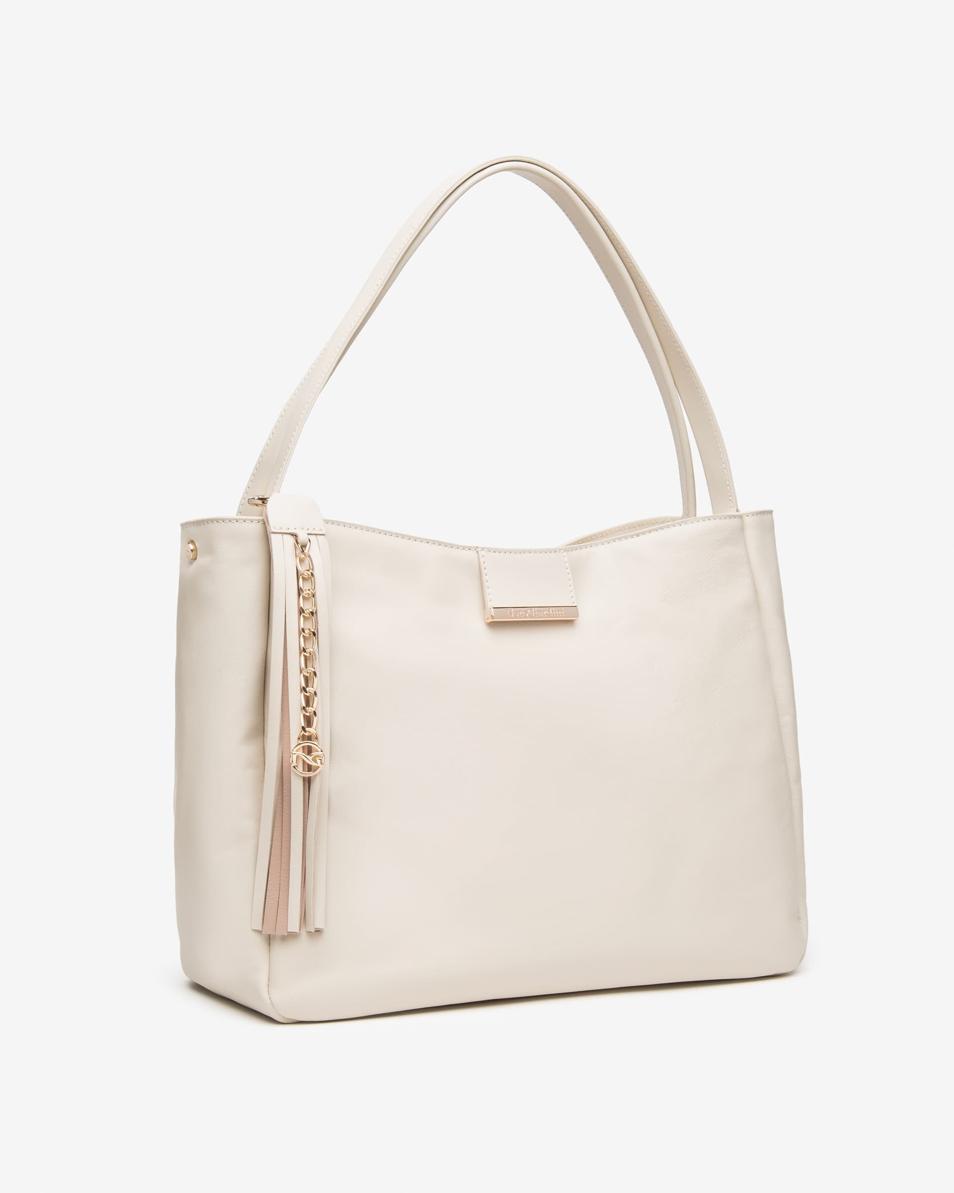 Nero Giardini borsa da donna a tracolla in pelle col. panna E644151D704 - 2