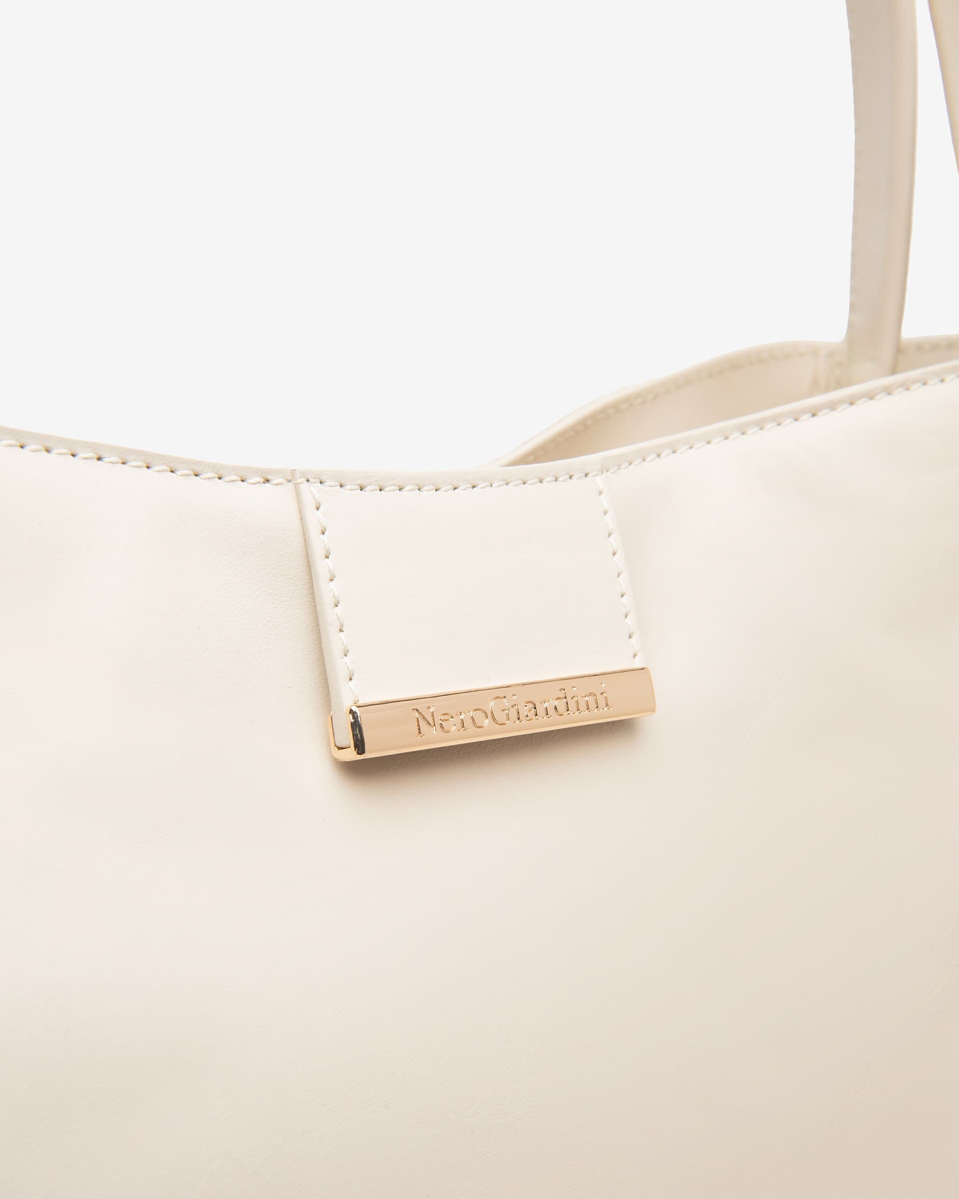 Nero Giardini borsa da donna a tracolla in pelle col. panna E644151D704 - 3