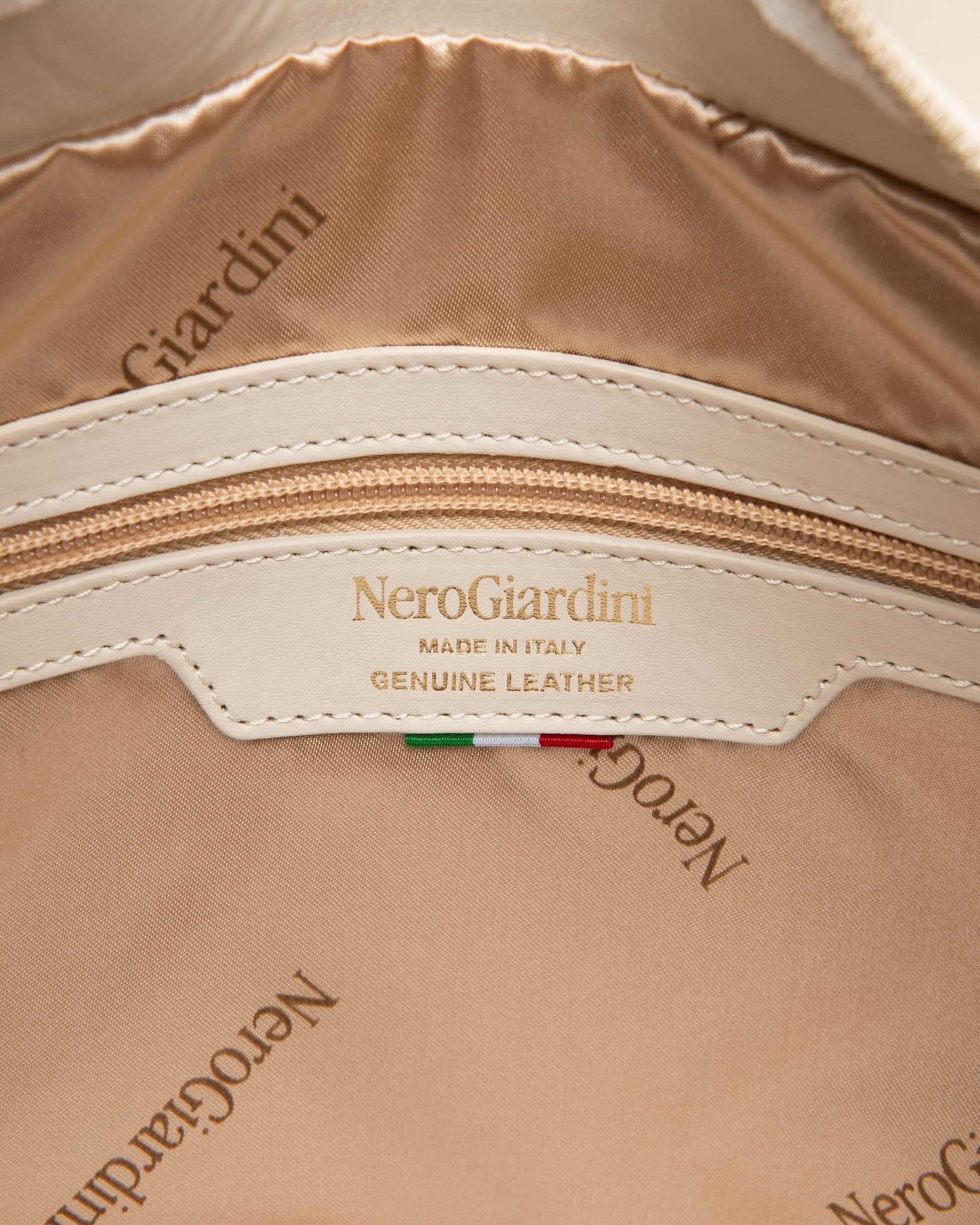 Nero Giardini borsa da donna a tracolla in pelle col. panna E644151D704 - 4