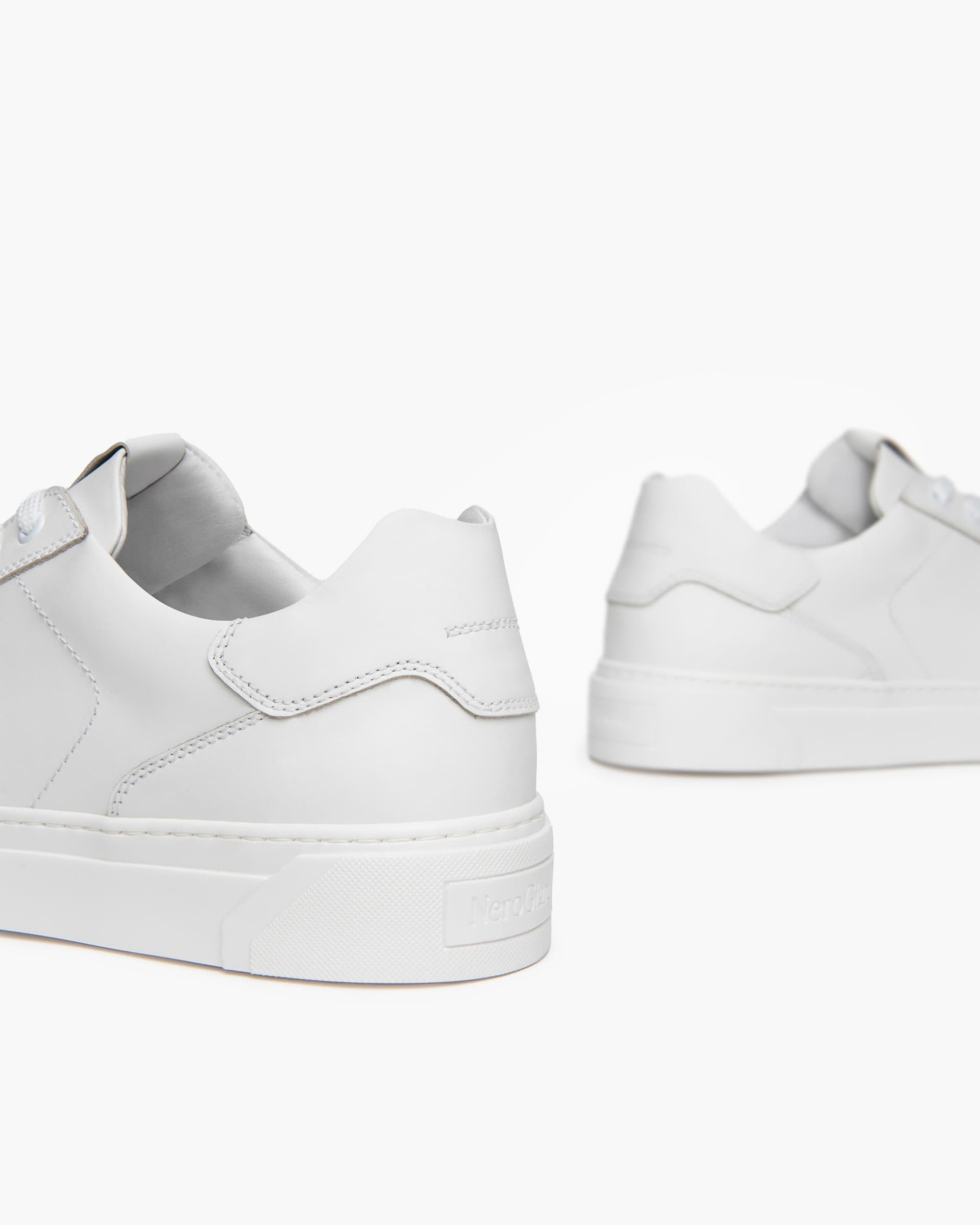 Nero Giardini sneakers in pelle total white E400240U707 - 4