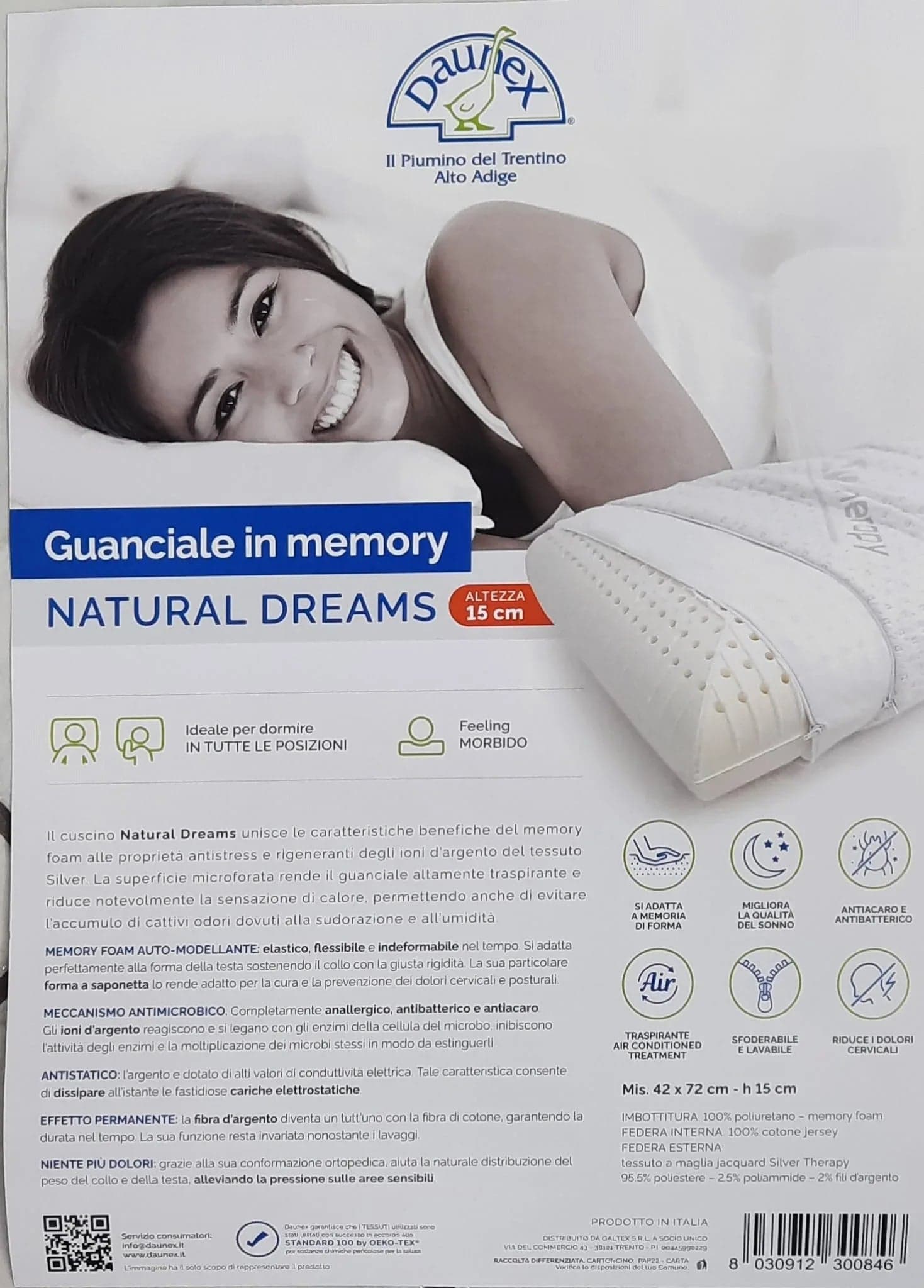 Guanciale Memory Daunex Natural Dreams - 5