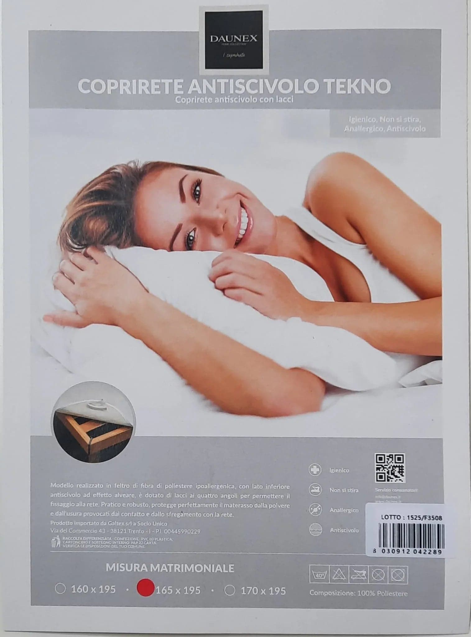 Coprirete Daunex Tekno 165x195cm 100% Poliestere - 4