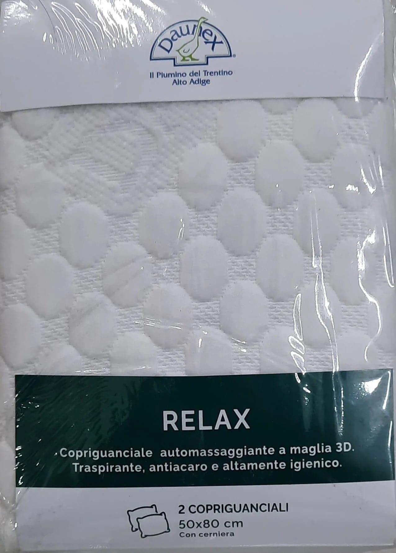 Coppia Copriguanciale Daunex Relax 50x80 cm - 3