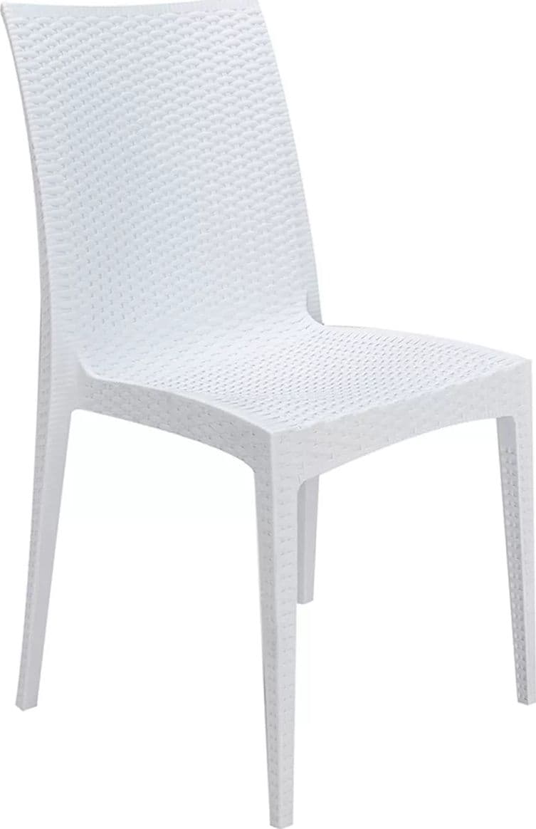 Sedia Rattan Bistrot colore bianco