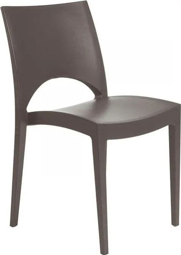 Sedia in polipropilene Paris Paris colore Moka