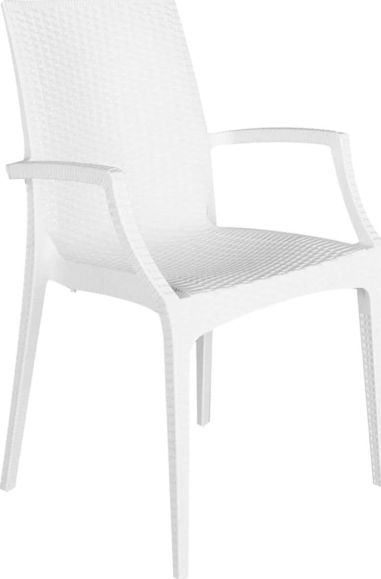 Poltrona Rattan Bistrot colore bianca