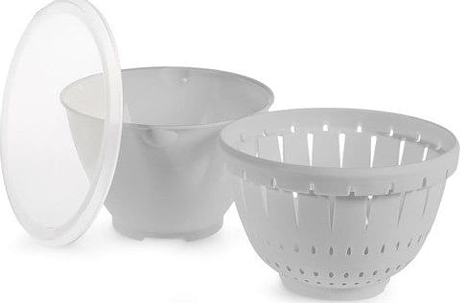 Contenitore colatutto in polipropilene con coperchio grigio cm22H&H