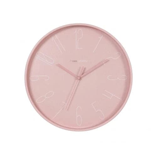 OROLOGIO DA PARETE IN PLASTICA MILANO DIAM. 30CM, rosa