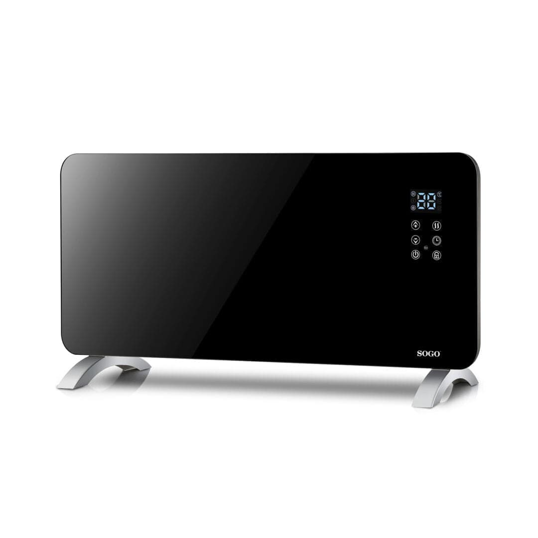 SOGO Riscaldatore a convezione con piastra in vetro, impermeabile ip24 e wi-fi - 1500w