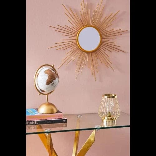 MAPPAMONDO ETERIA 19X16X30,5 CM ORO/BIANCO - 2