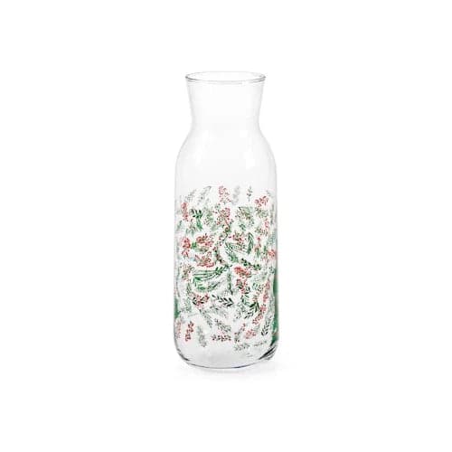 Brocca wildberry in vetro decorato lt 1,2H&H