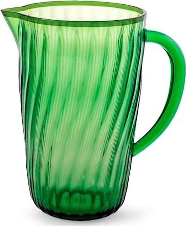 Brocca in acrilico verde con ring colore giallo lt 2,4H&H