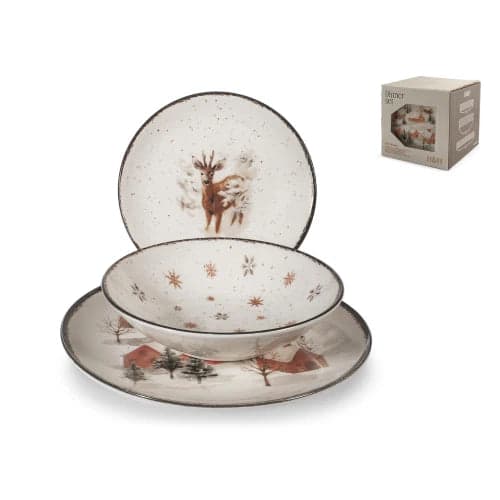 Servizio Tavola 18 pz Natalizio Fairytale CharmH&H