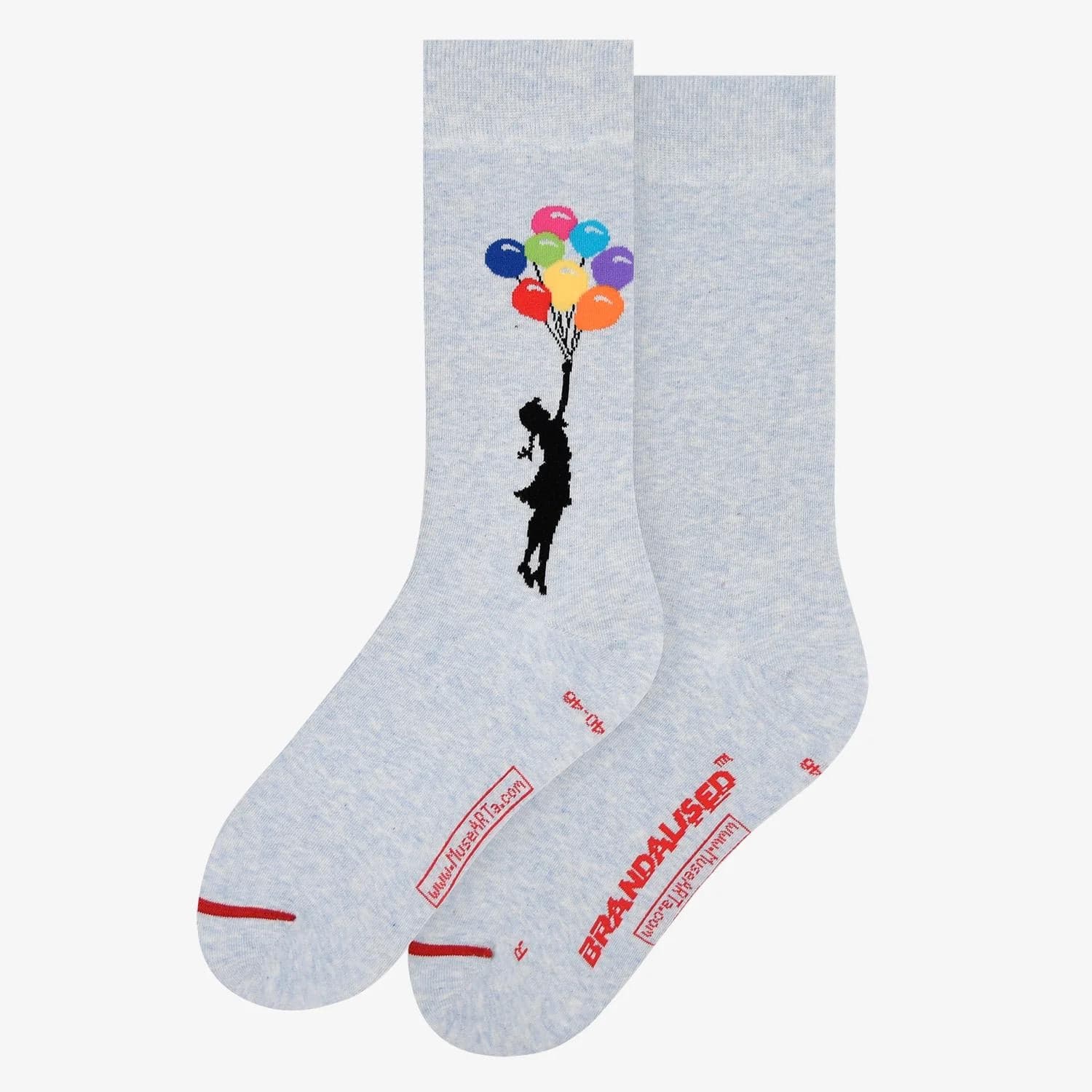 Calze Art Sox Girl Floating Away Grey - 2