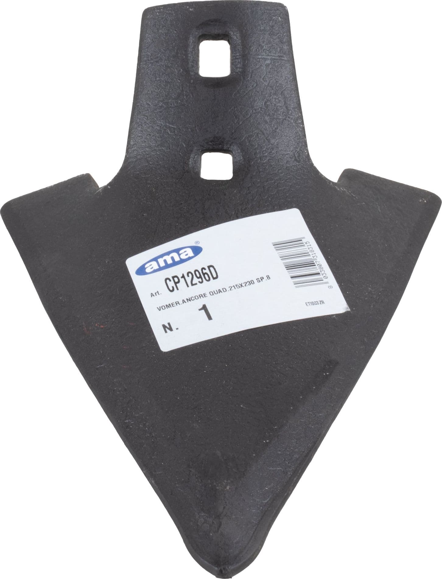 Vomere per molla quadra 215x230 spessore 8mm confezione da 5 pezzi - 3