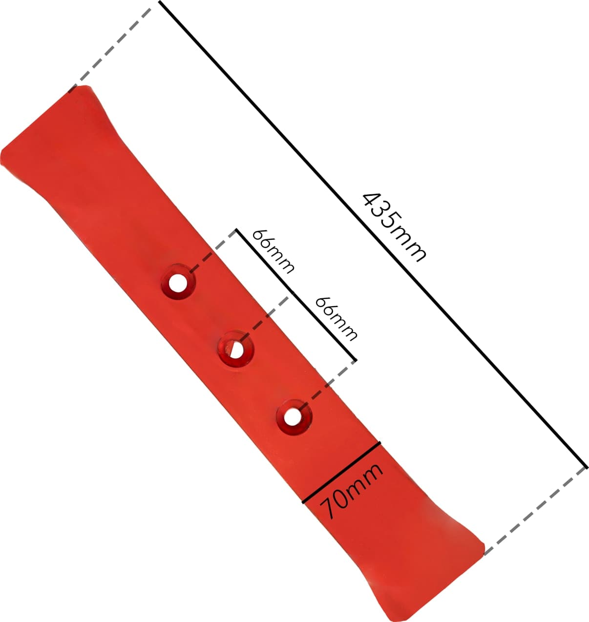 Vomerina per ripuntatore doppia punta 70x20mm adattabile a Pegoraro - 3