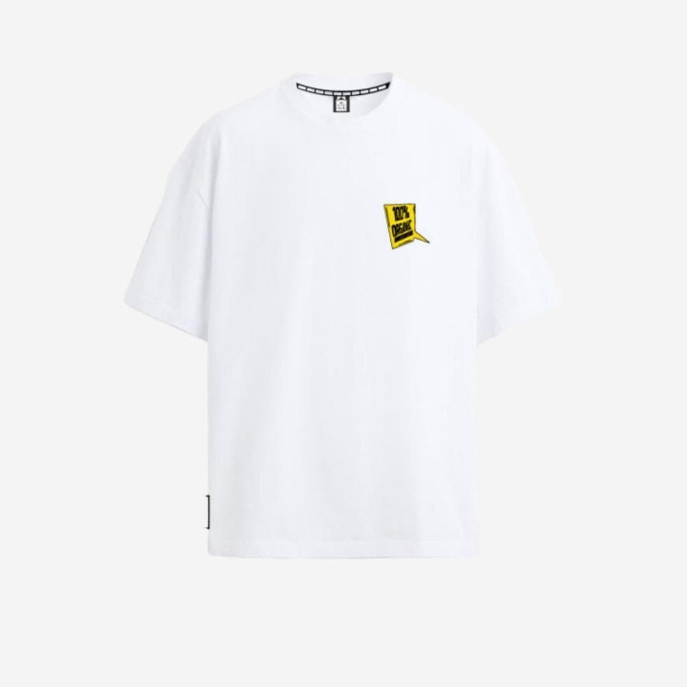 Maglietta T-shirt Mushrooms Organic White in Ginevra Glad Store - Genova, commercioVirtuoso.it