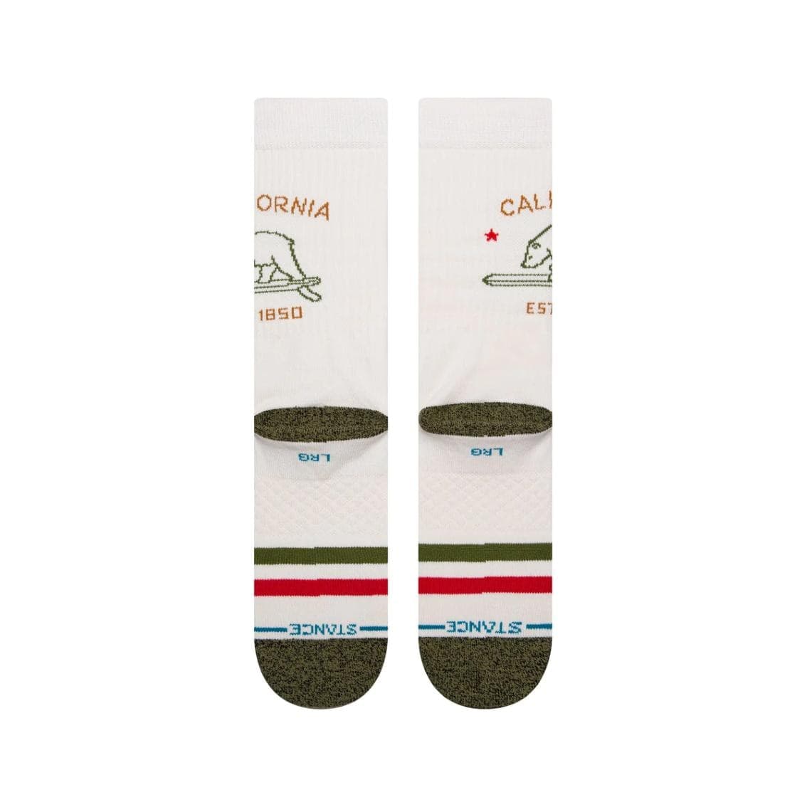 Calze Stance California Republic White - 2