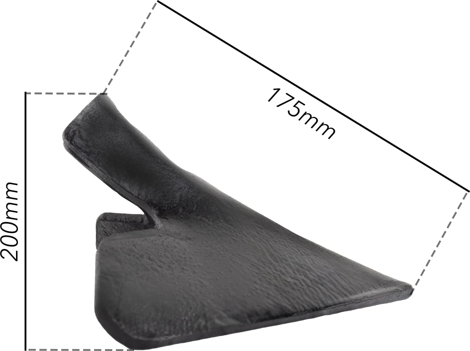 Vomere a lancia 2 fori 200x6mm adattabile a Siderman - 4