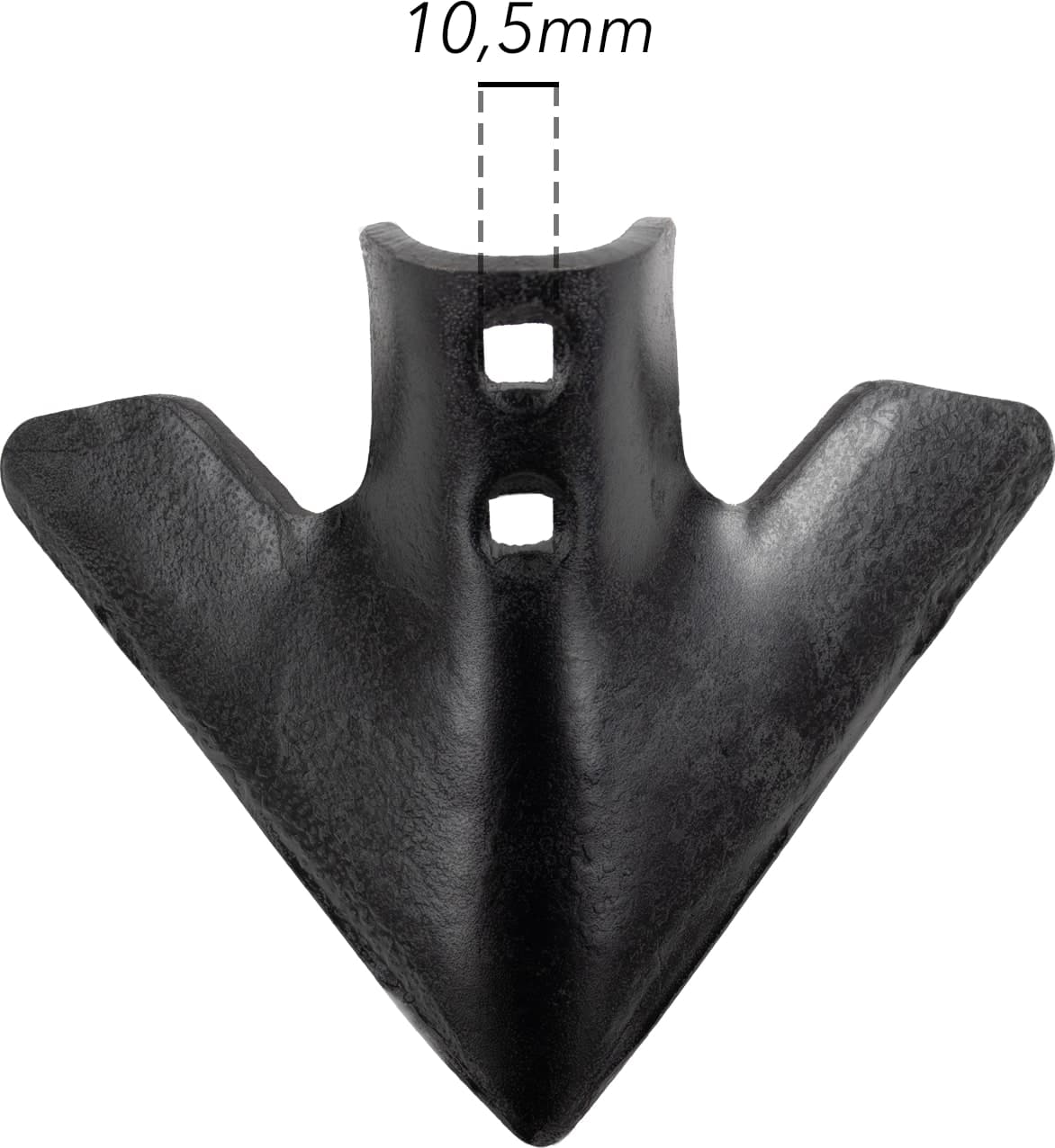 Vomere a lancia 2 fori 200x6mm adattabile a Siderman - 5