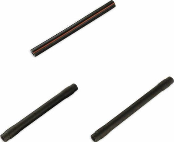Tubo mungitura nero per aria 205x7mm confezione da 2 pezzi - 2