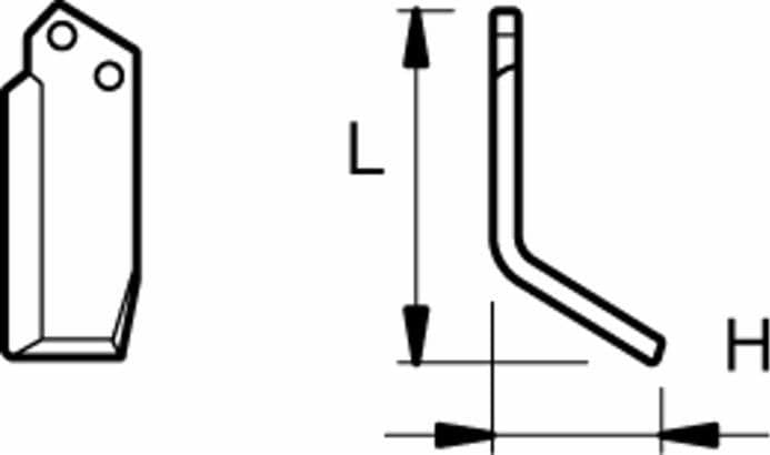 Zappa sx L 185,H 88,foro 12,5 - 2