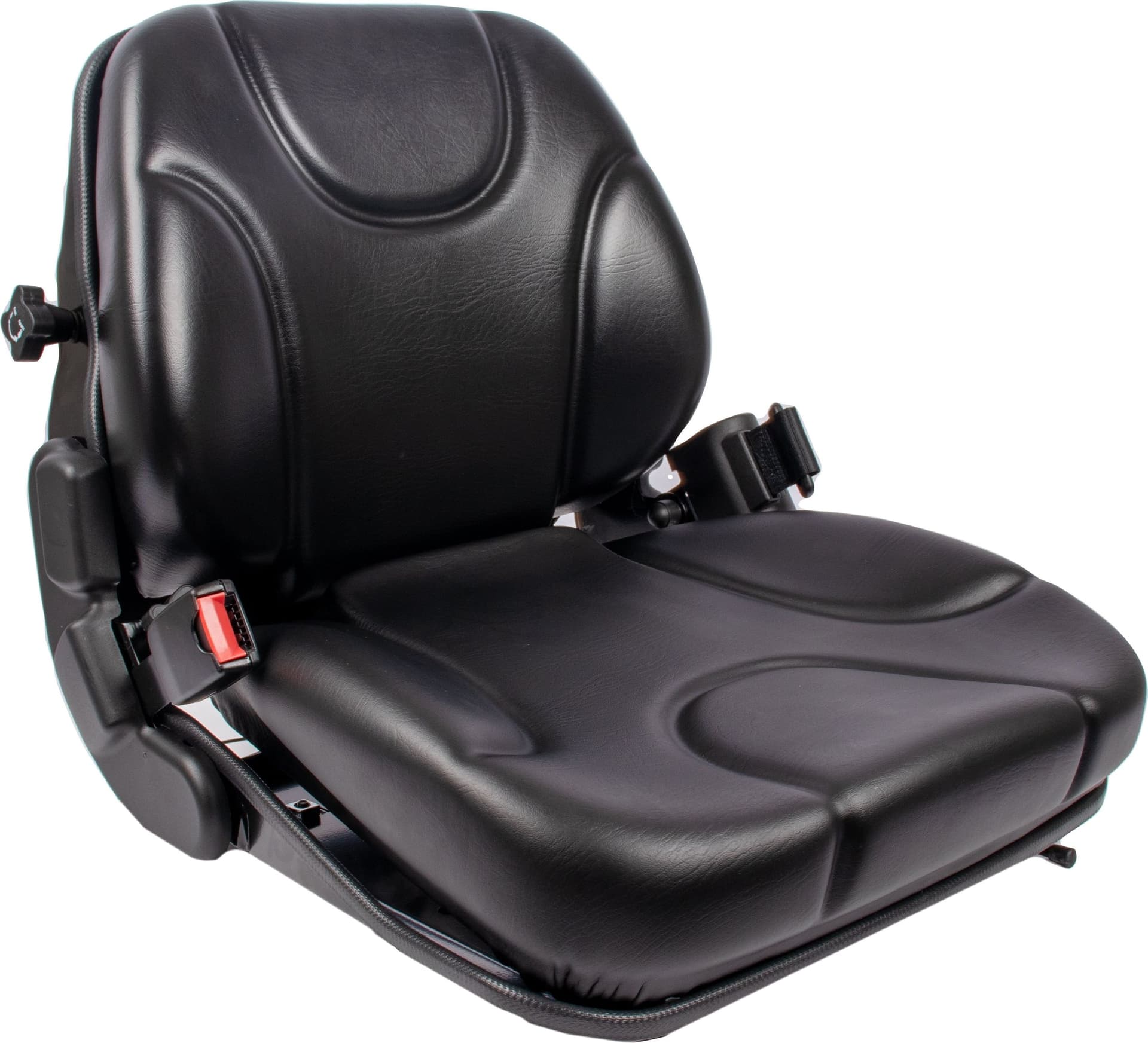 Sedile MUL020MA in sky nero con sospensione meccanica microswitch e cintura - 2