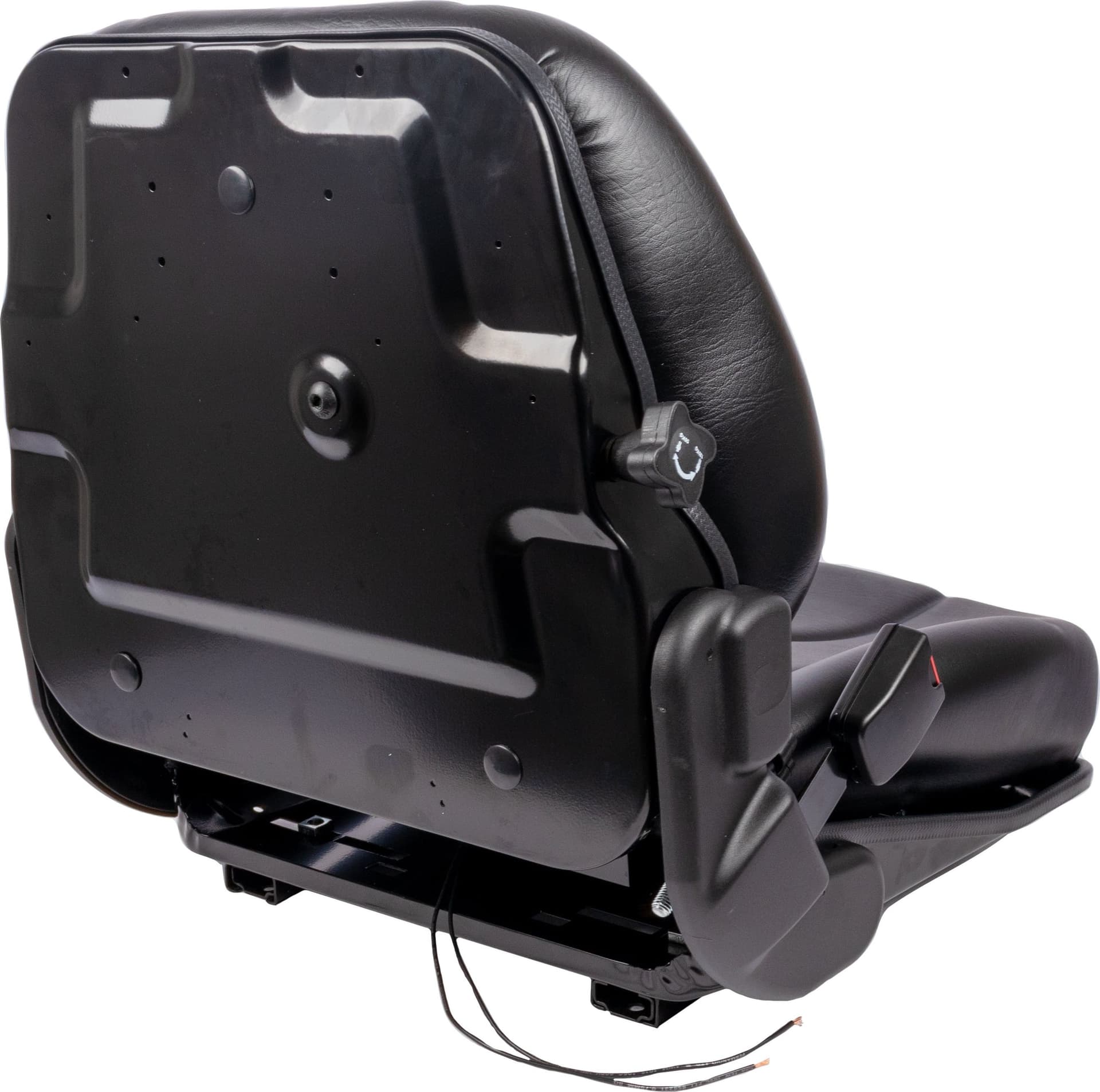 Sedile MUL020MA in sky nero con sospensione meccanica microswitch e cintura - 3