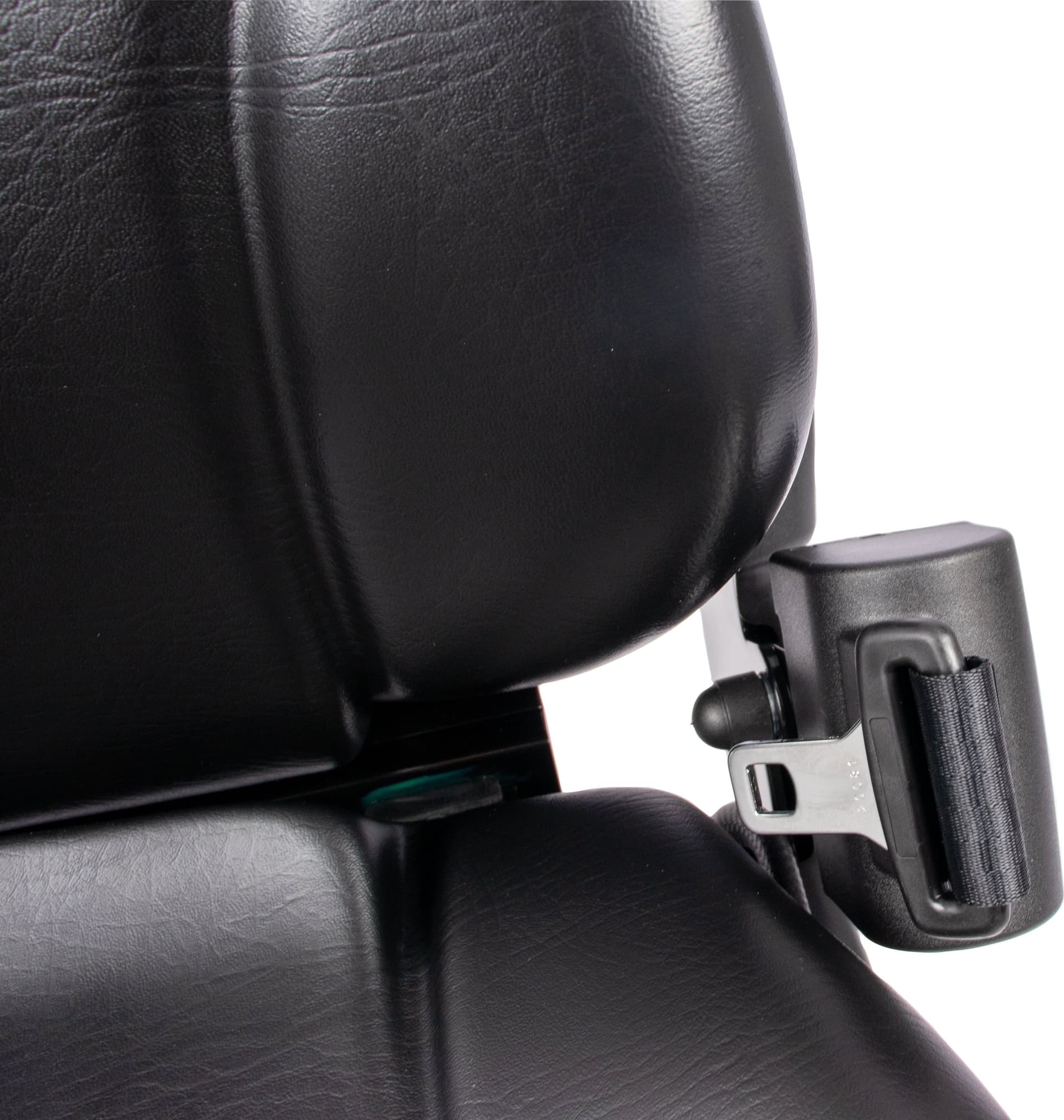 Sedile MUL020MA in sky nero con sospensione meccanica microswitch e cintura - 5