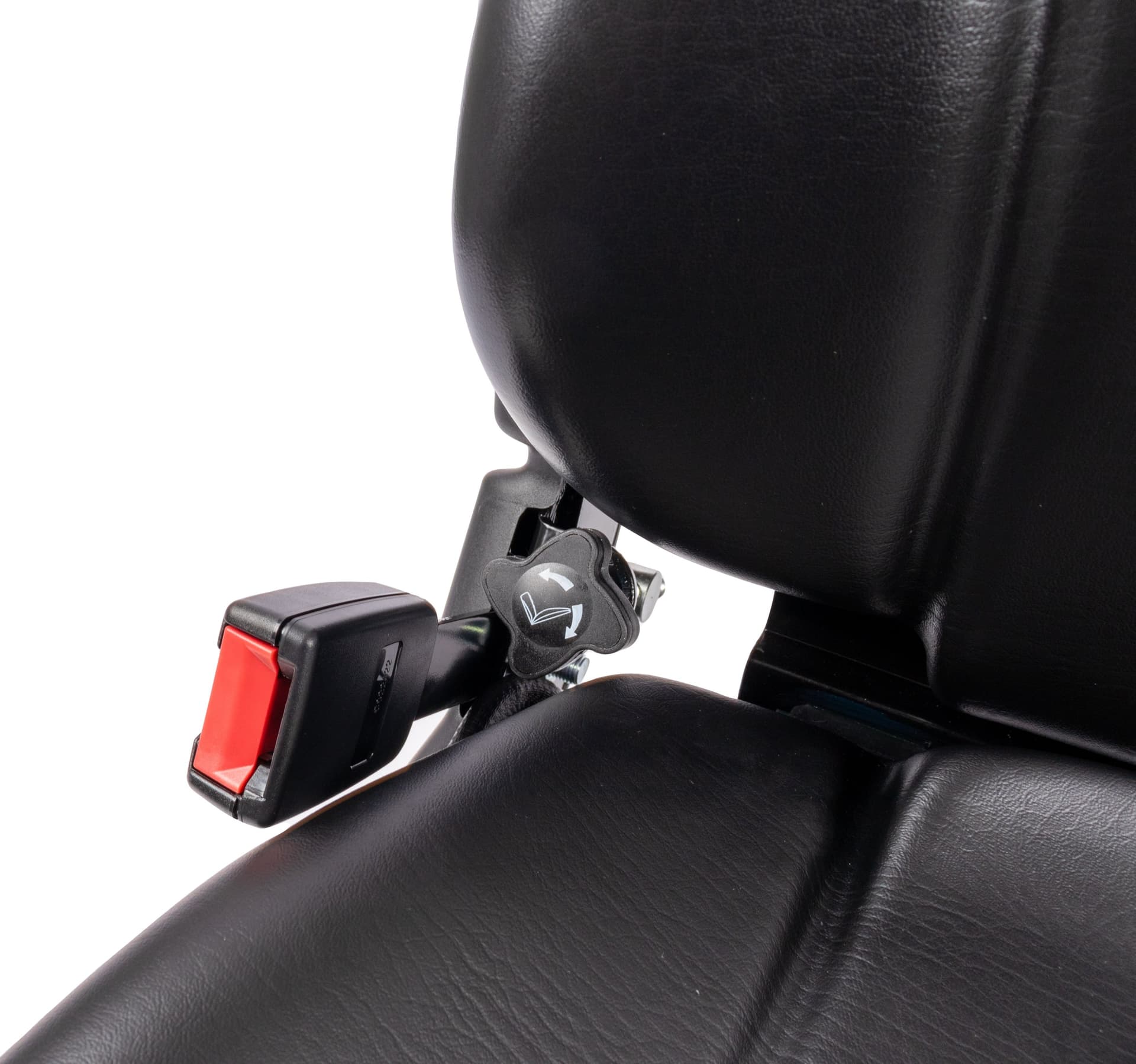 Sedile MUL020MA in sky nero con sospensione meccanica microswitch e cintura - 6