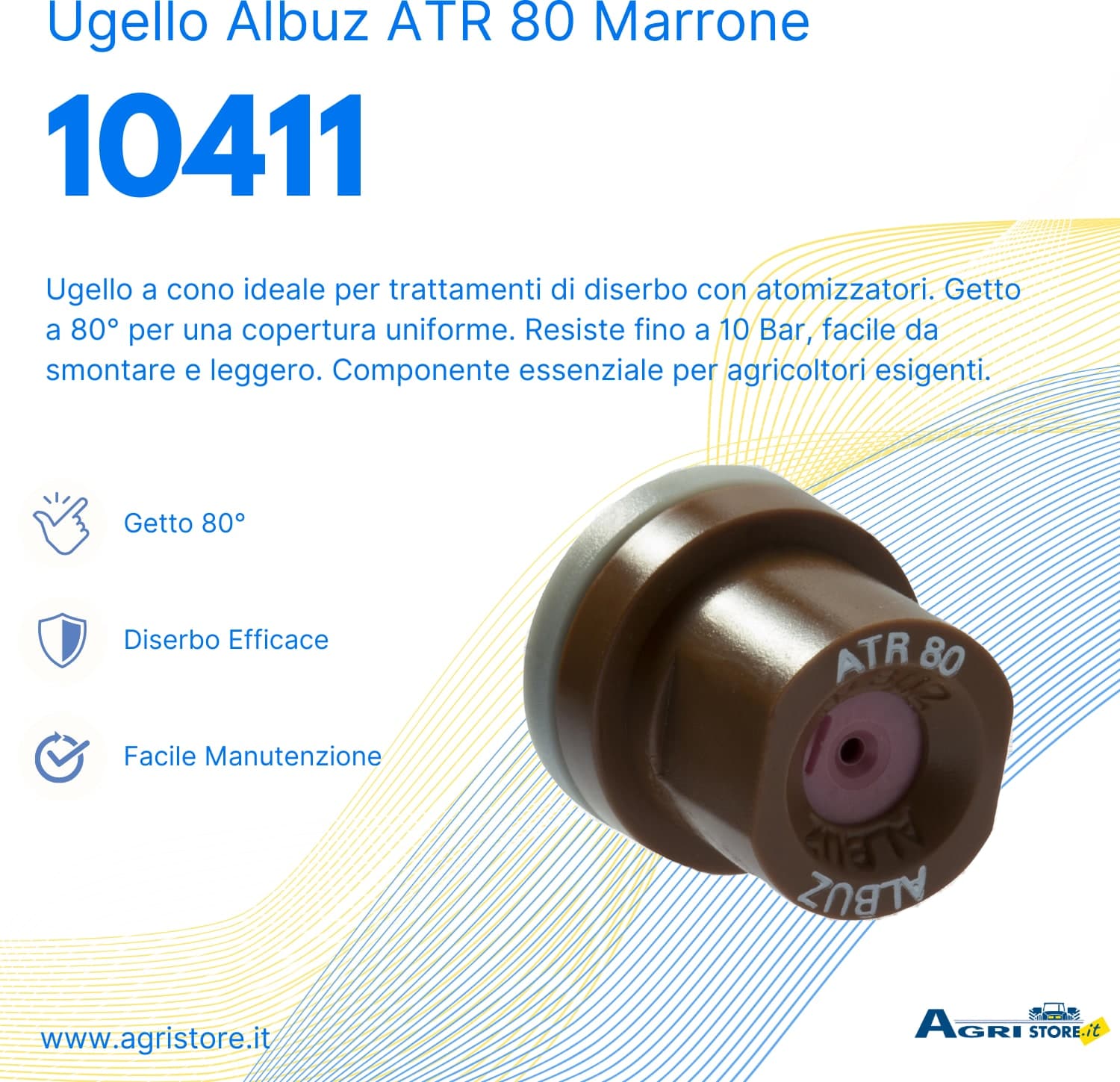Ugello Albuz ATR 80 marrone confezione da 3 pezzi - 2