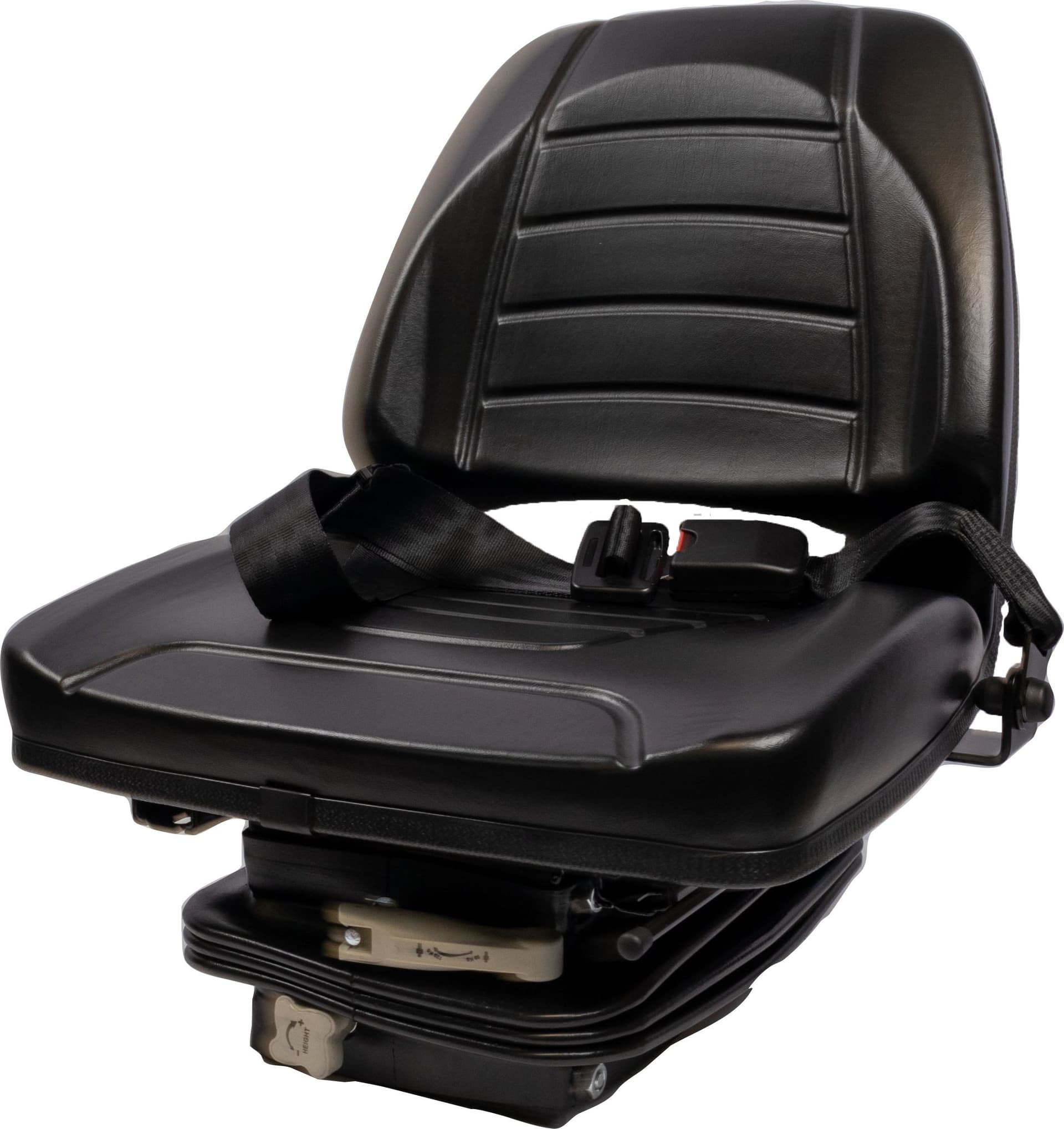 Sedile 450 in sky nero con molleggio meccanico e cintura - 2