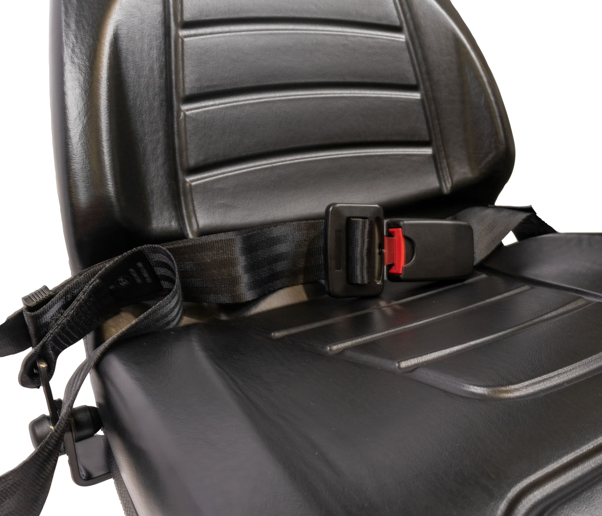 Sedile 450 in sky nero con molleggio meccanico e cintura - 7