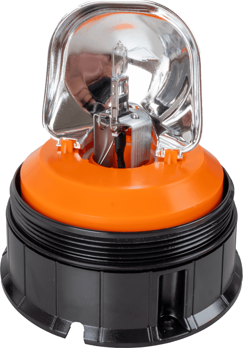 Lampeggiante alogeno per trattori base piana 12V 55W luce rotazionale - 2