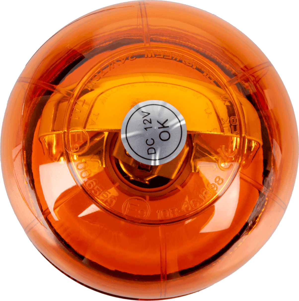 Lampeggiante alogeno per trattori base piana 12V 55W luce rotazionale - 3