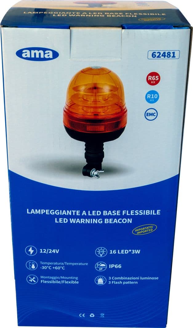 Lampeggiante Gea base baoinetta 16 LED 12-24V - 6