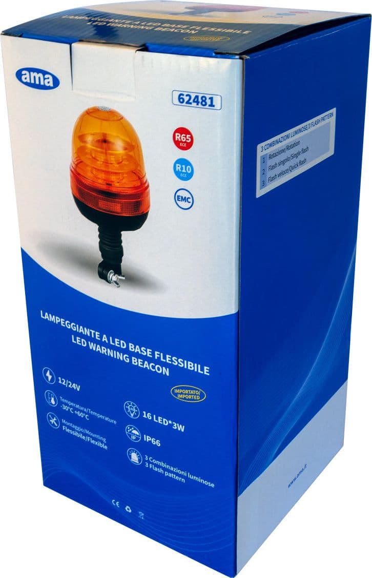 Lampeggiante Gea base baoinetta 16 LED 12-24V - 7