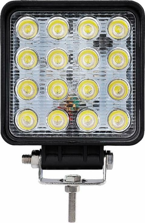 Faro da lavoro 16 LED Epistar a largo raggio freddo 48W IP67 - 2