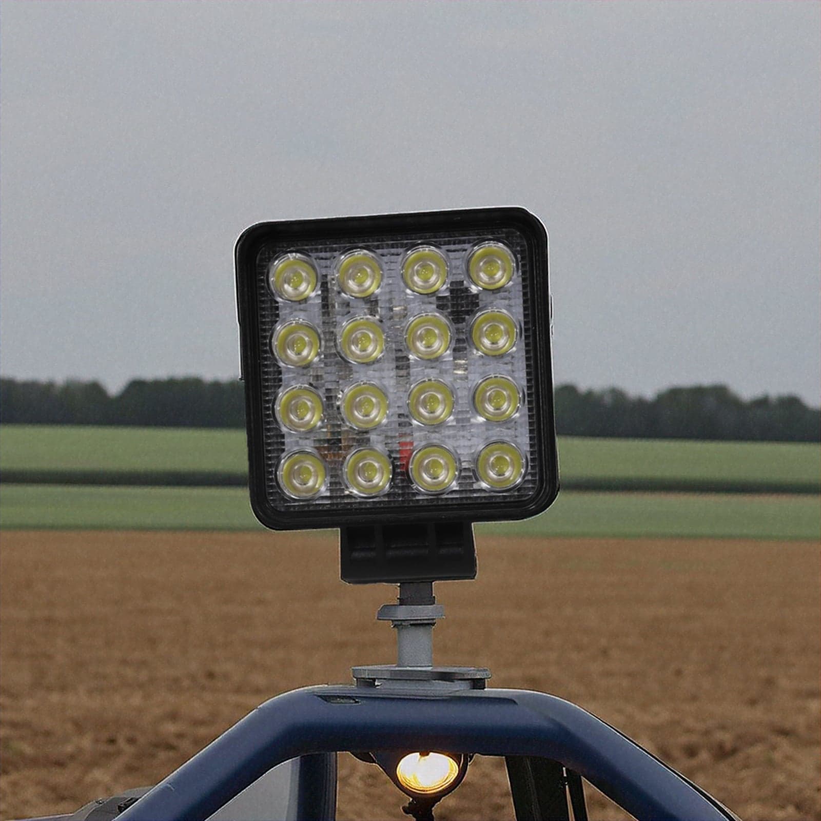 Faro da lavoro 16 LED Epistar a largo raggio freddo 48W IP67 - 7
