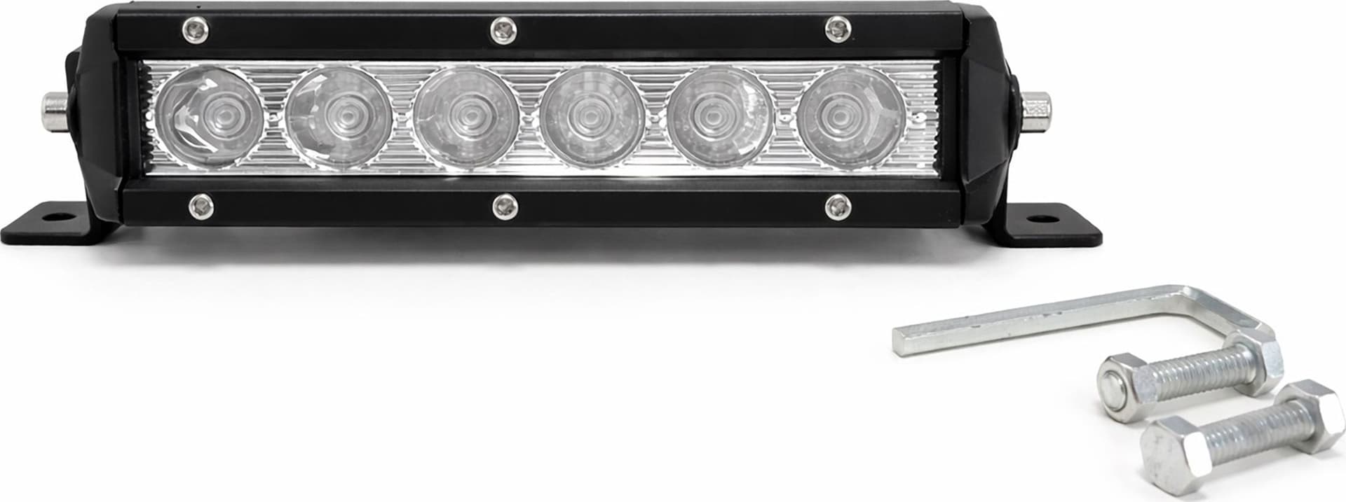 Faro da lavoro a barra 6 LED Epistar a lungo raggio Spot 30W IP67 - 4