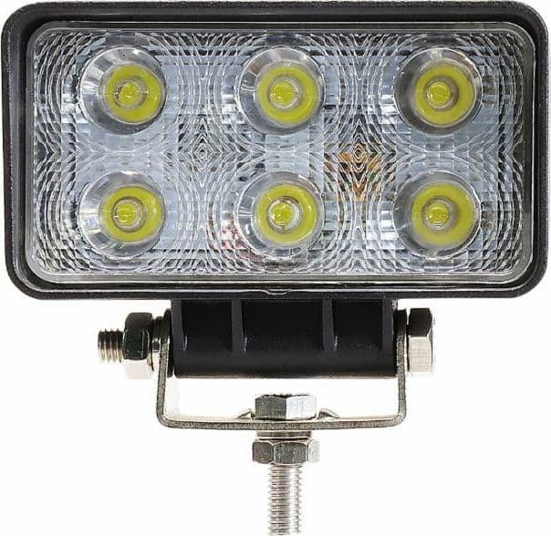 Faro da lavoro 6 LED Epistar a largo raggio freddo 18W IP67 - 2